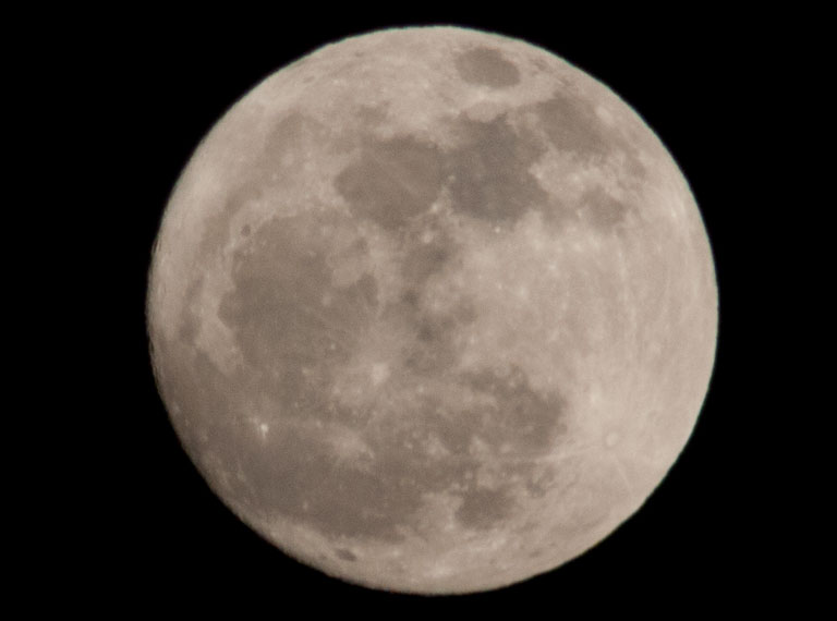 Close up of the Moon