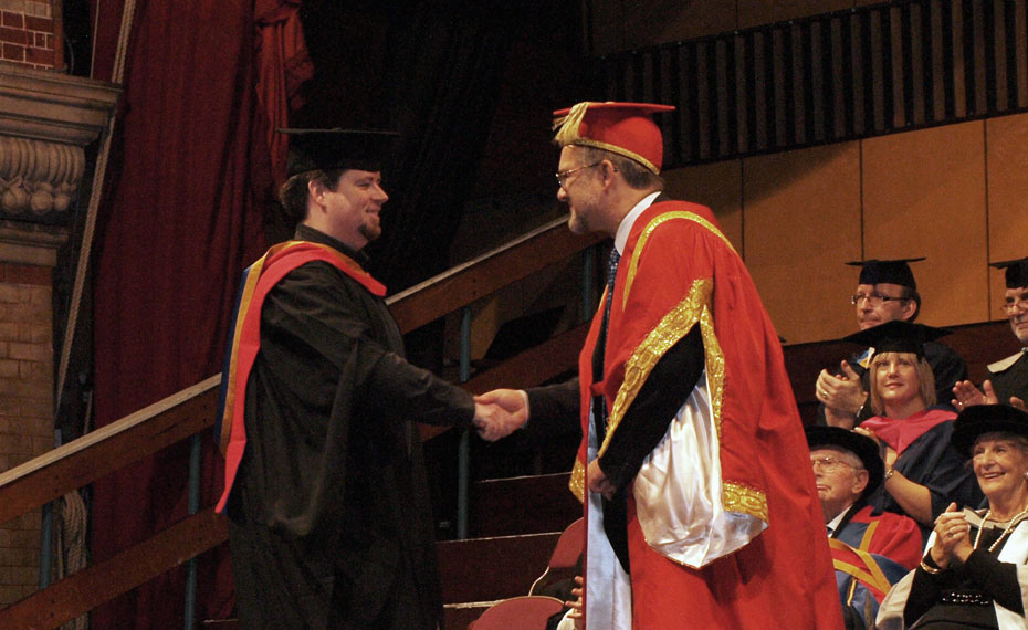 Michael Sloan graduating